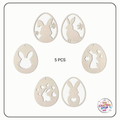 Wooden Easter Decorative Eggs