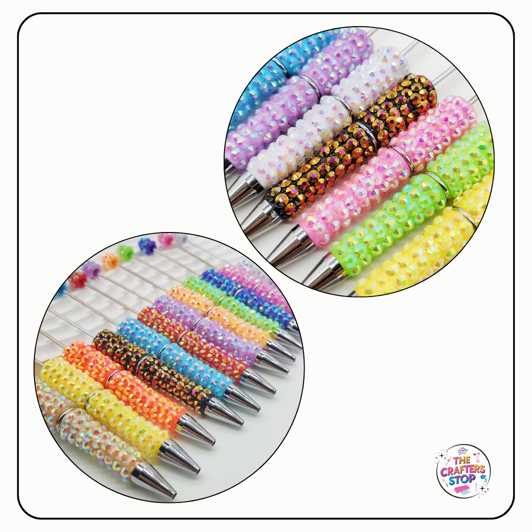 Iridescent Textured DIY Beadeable Pens