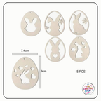 Wooden Easter Decorative Eggs