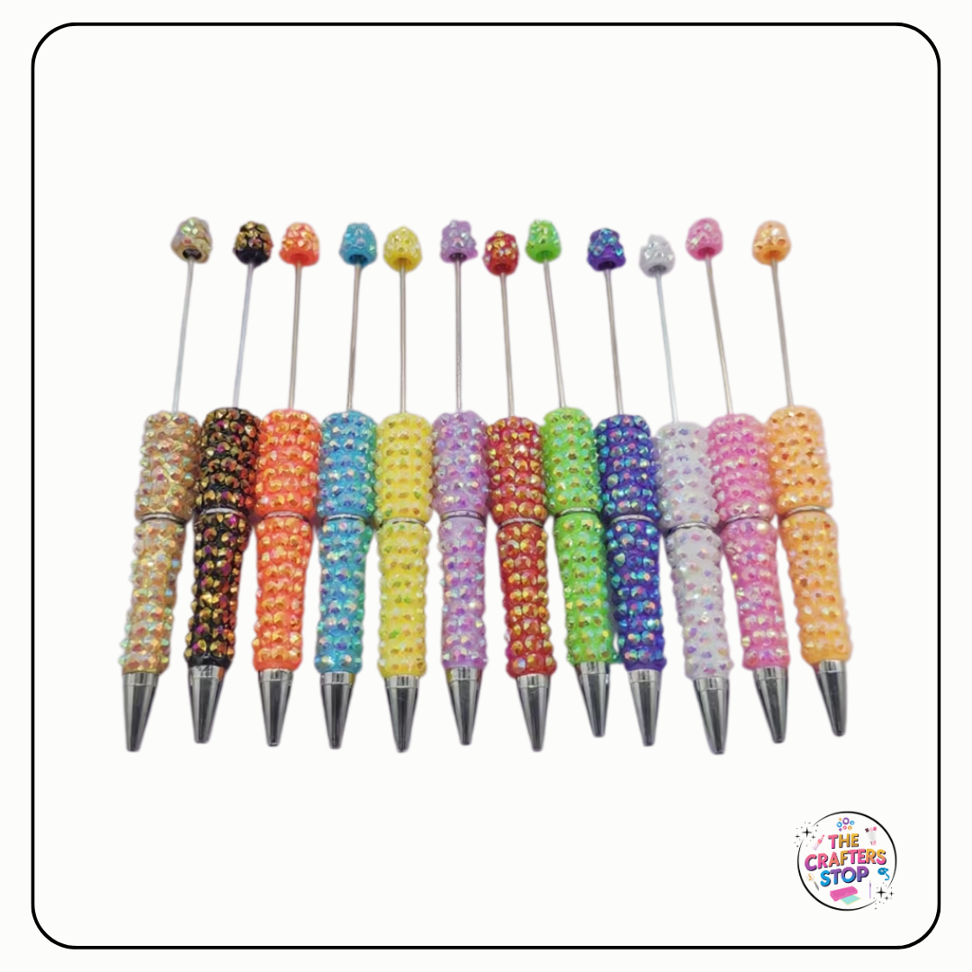 Iridescent Textured DIY Beadeable Pens