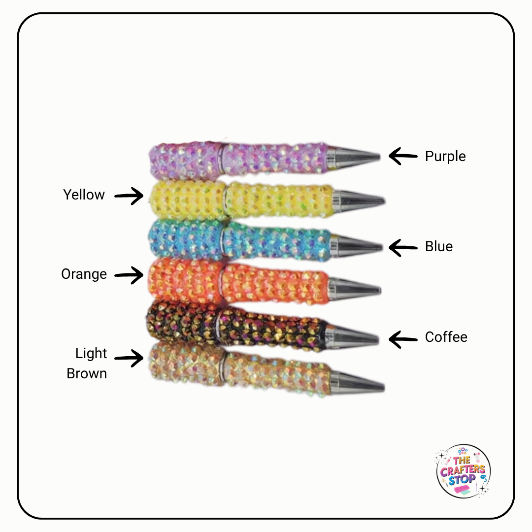 Iridescent Textured DIY Beadeable Pens