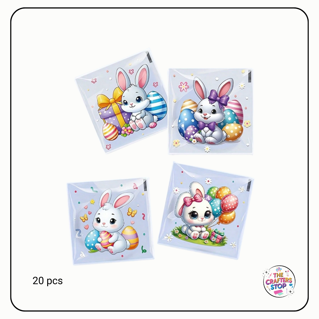 Sealable Cute Easter Designed Treat Bags