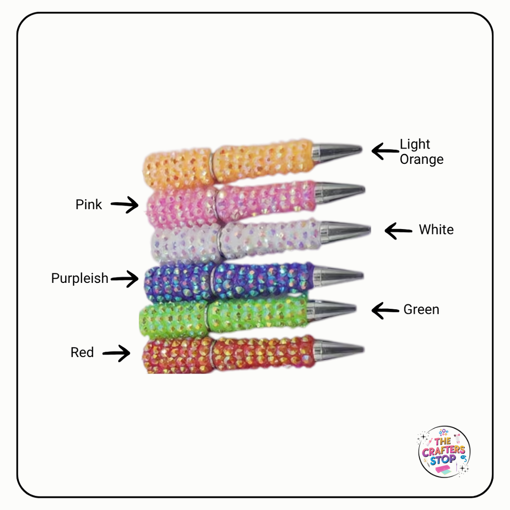 Iridescent Textured DIY Beadeable Pens