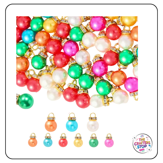 Faux Pearl Charms - Assorted colours