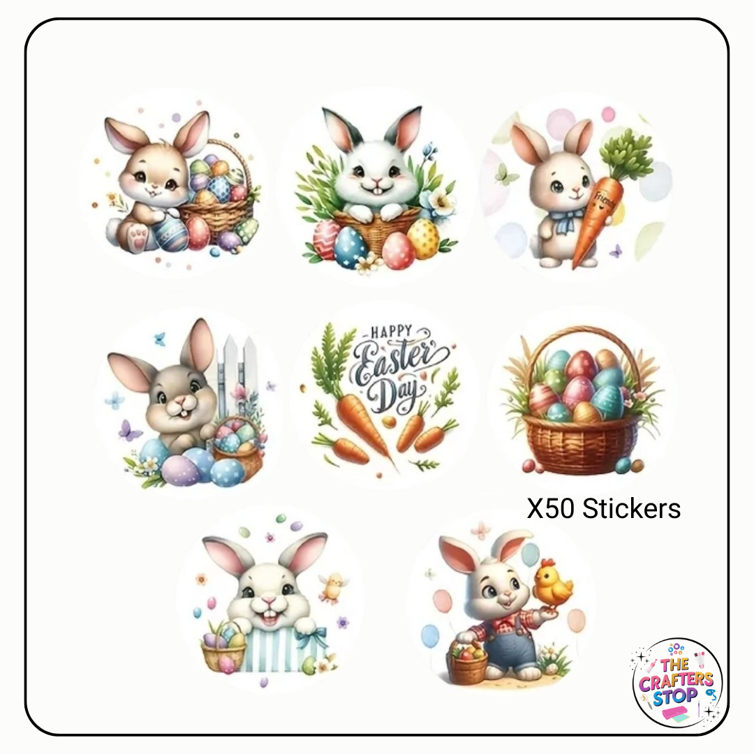 Easter Bunny Scrapbooking Stickers