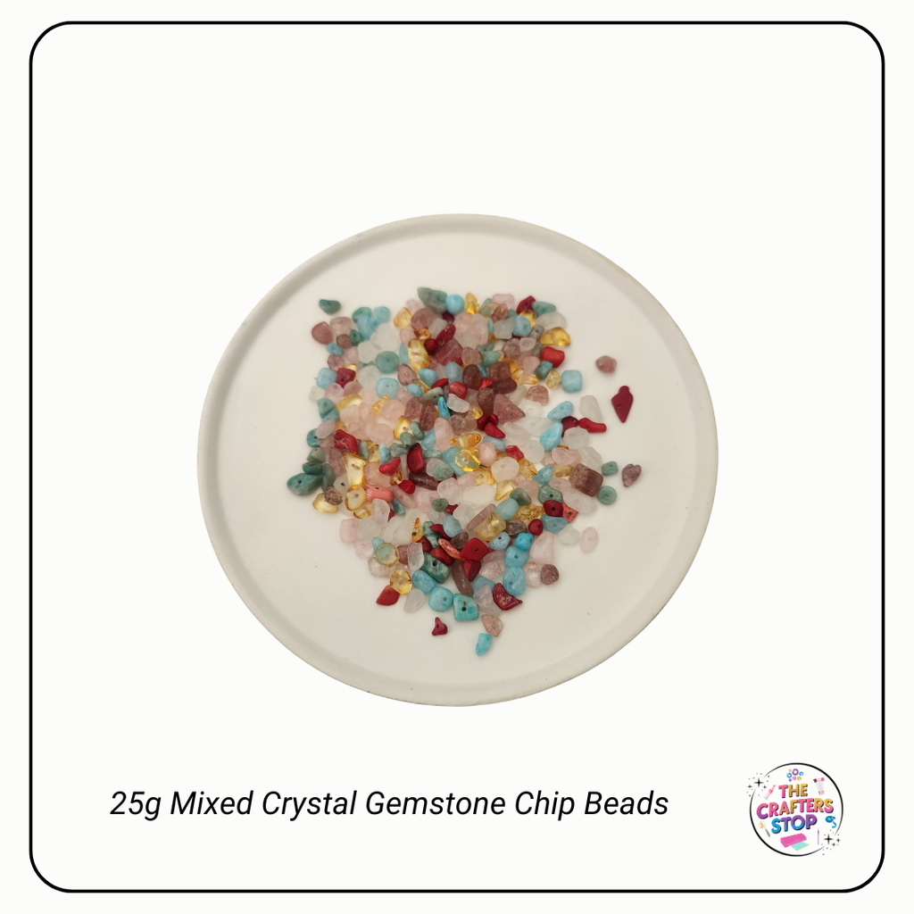 Mixed Crystal Gemstone Chip Beads