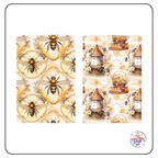 Beautiful Bee Designed Pattern Papers 24 Sheets