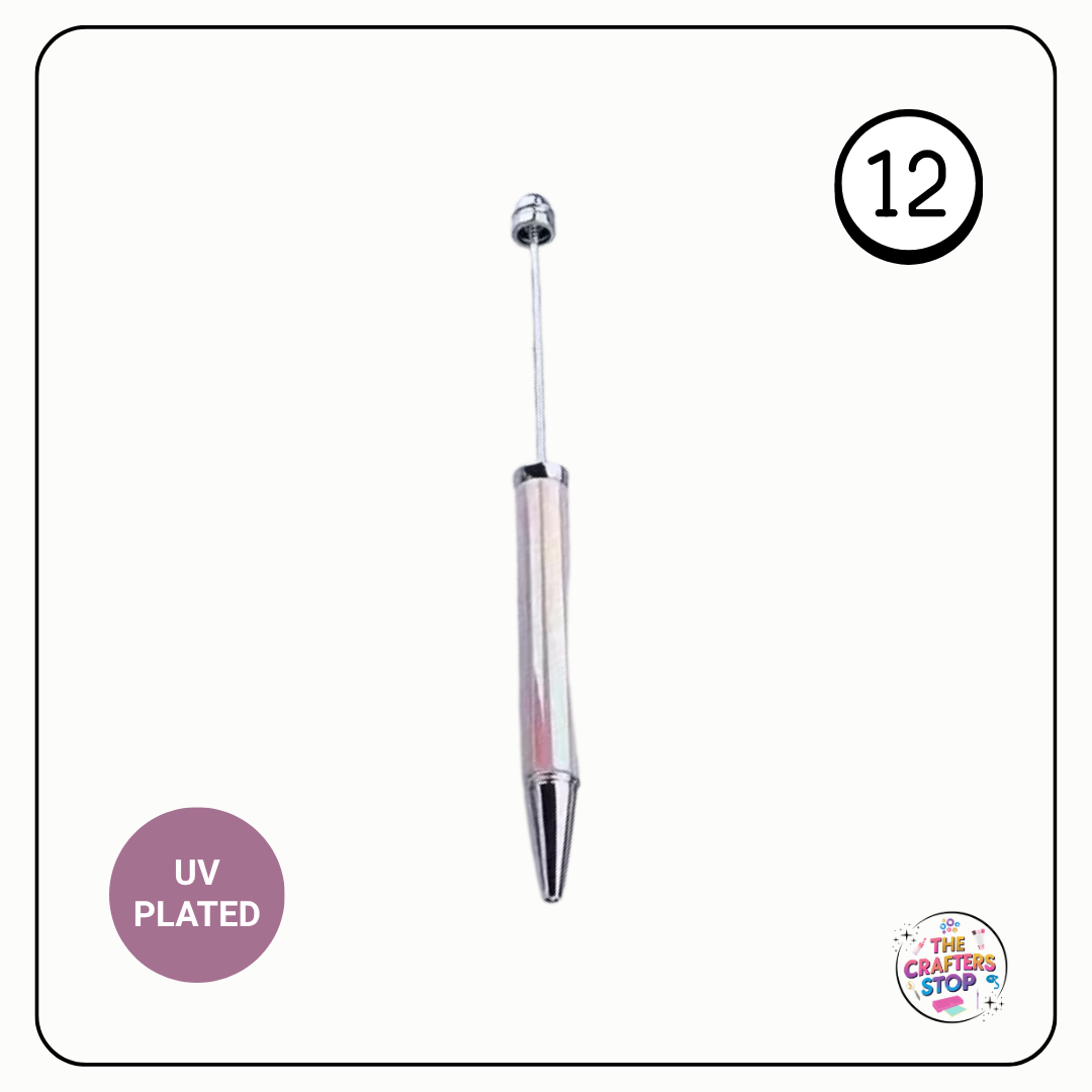 UV Plated Iridescent DIY Beadeable Pens