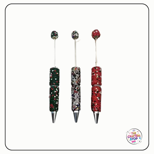 Bling Rhinestone DIY Beadeable Pens (Speckled)