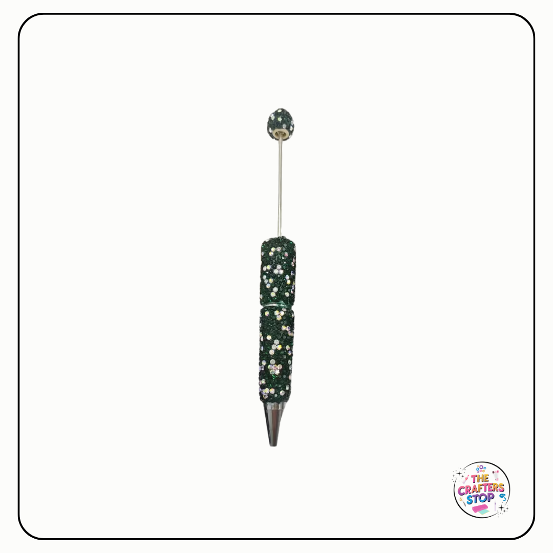 Bling Rhinestone DIY Beadeable Pens (Green)