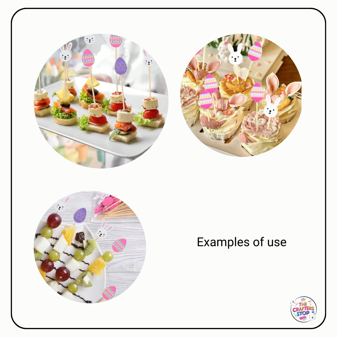 Easter Themed Wooden Picks