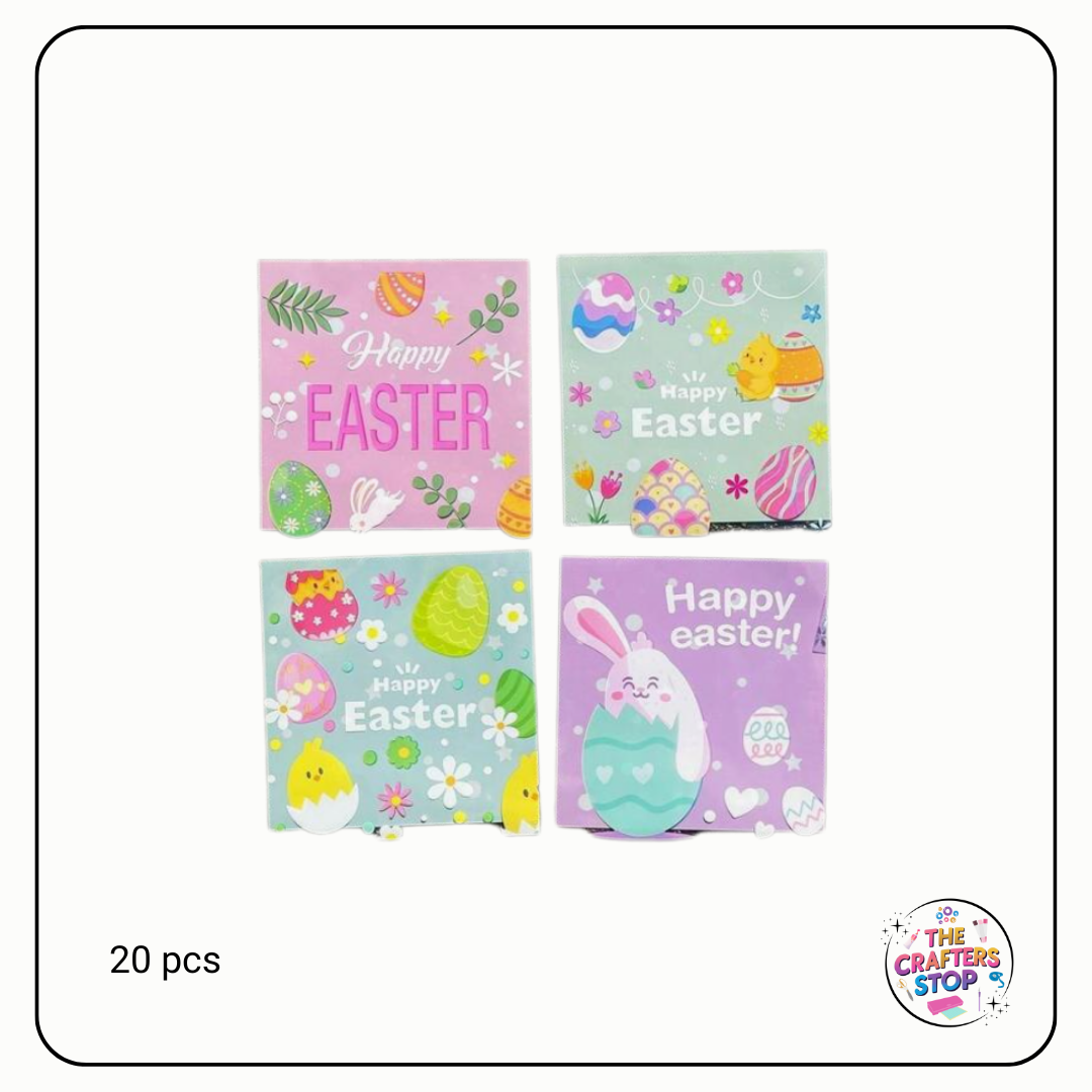 Sealable Cute Easter Designed Treat Bags