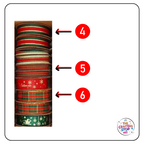 Decorative Christmas Ribbon - Multiple designs & sizes