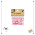 14mm Round Pearl Beads