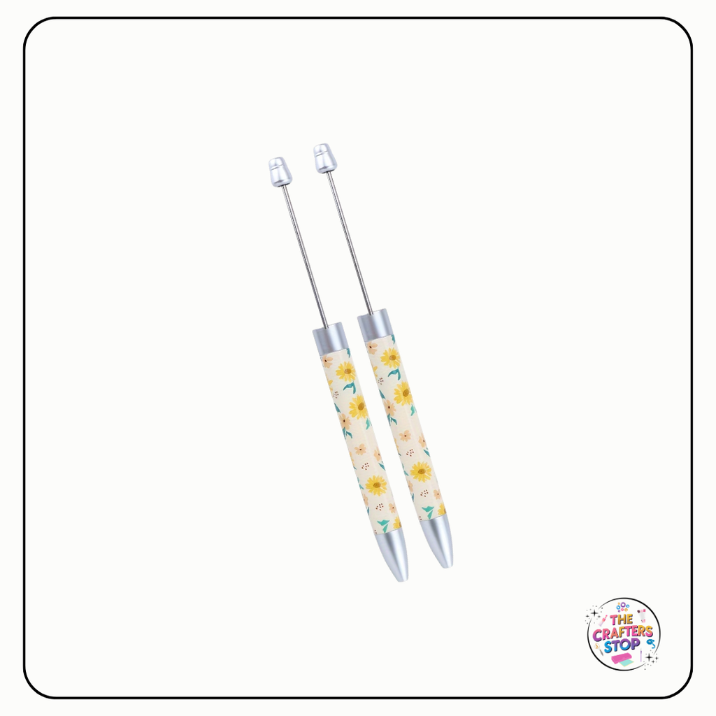 Sunflower Long DIY Beadeable Pens (3 Colours)