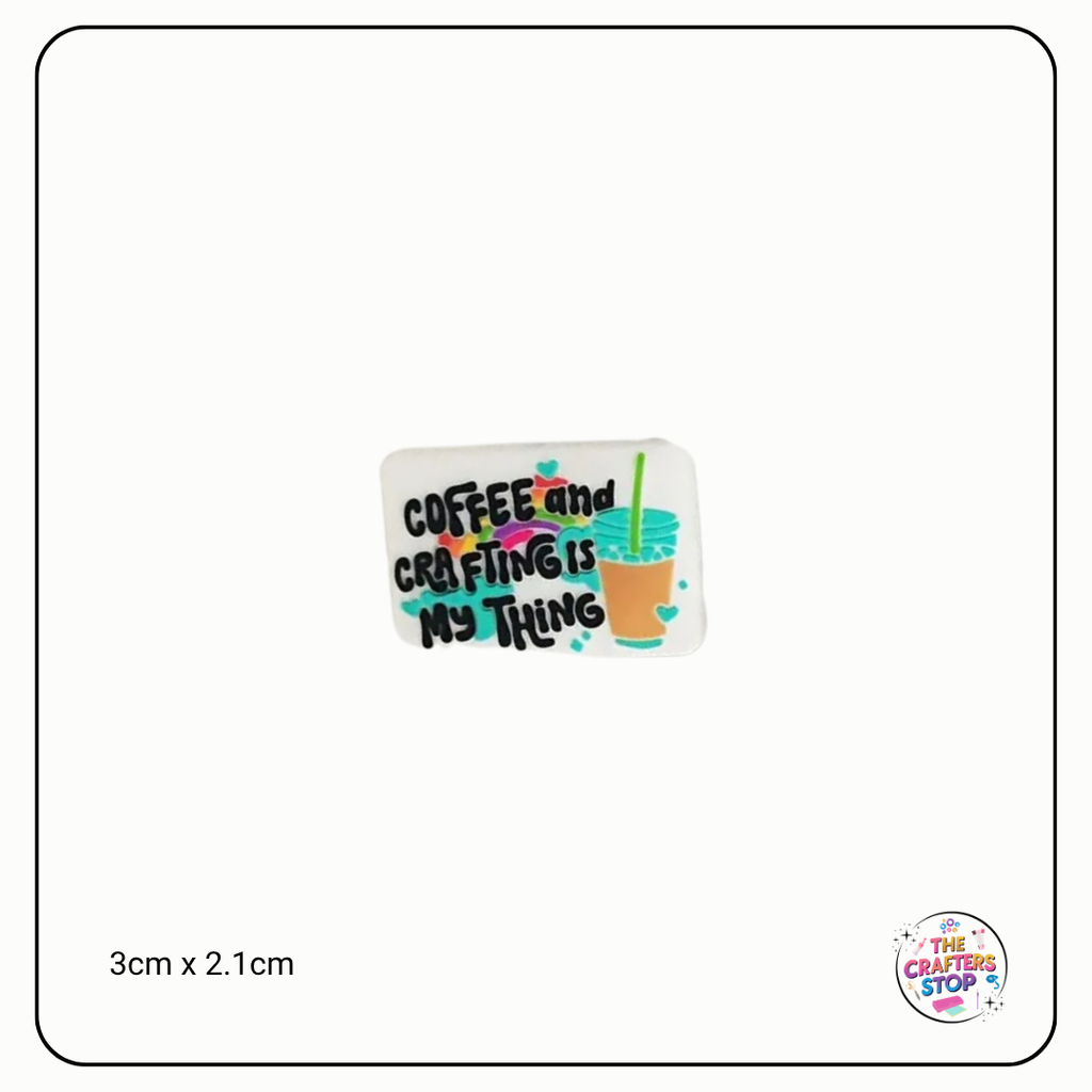 Coffee & Crafting Focal Beads - 2 Designs