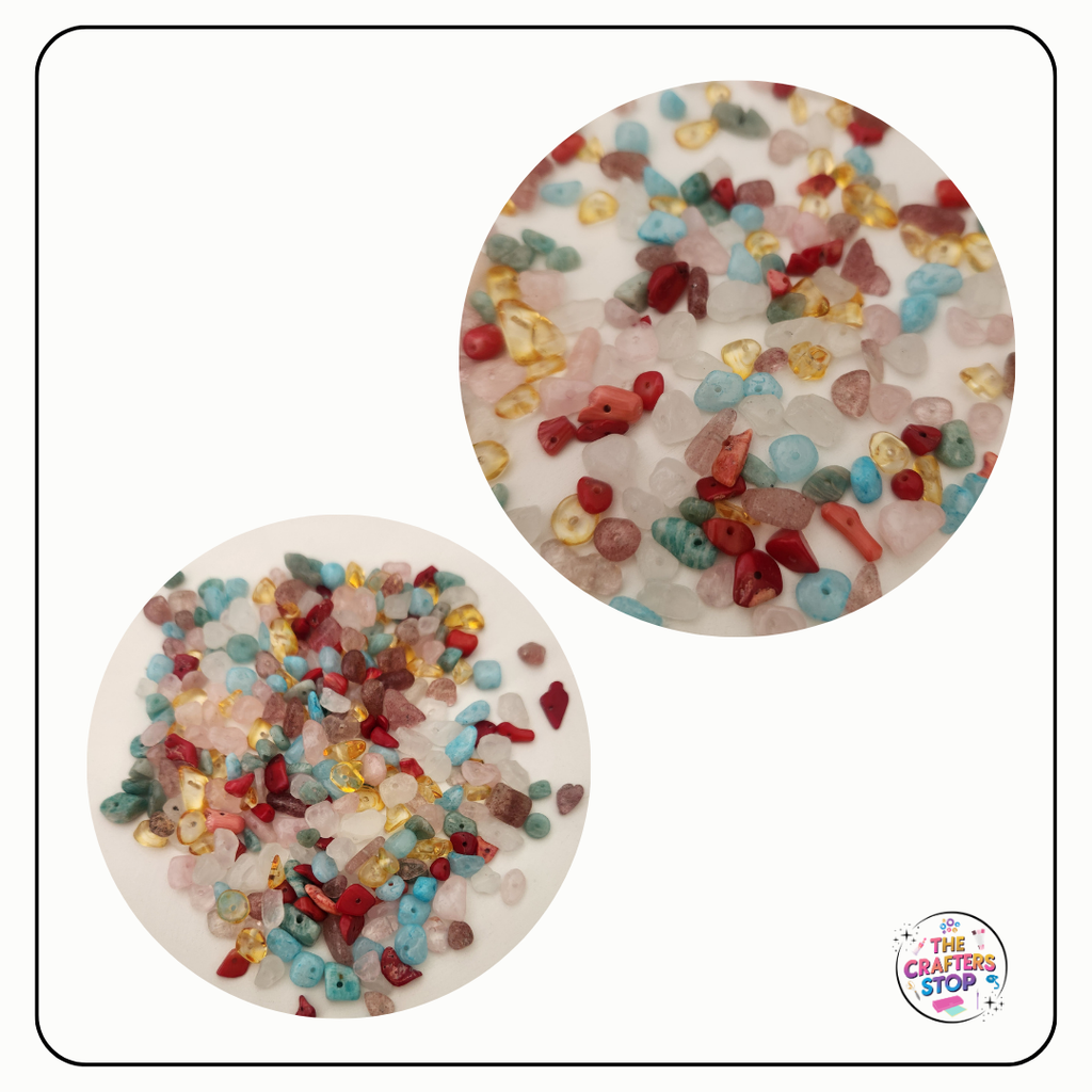 Mixed Crystal Gemstone Chip Beads