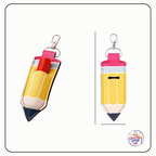 Pencil Print Chapstick/Lipbalm Holders