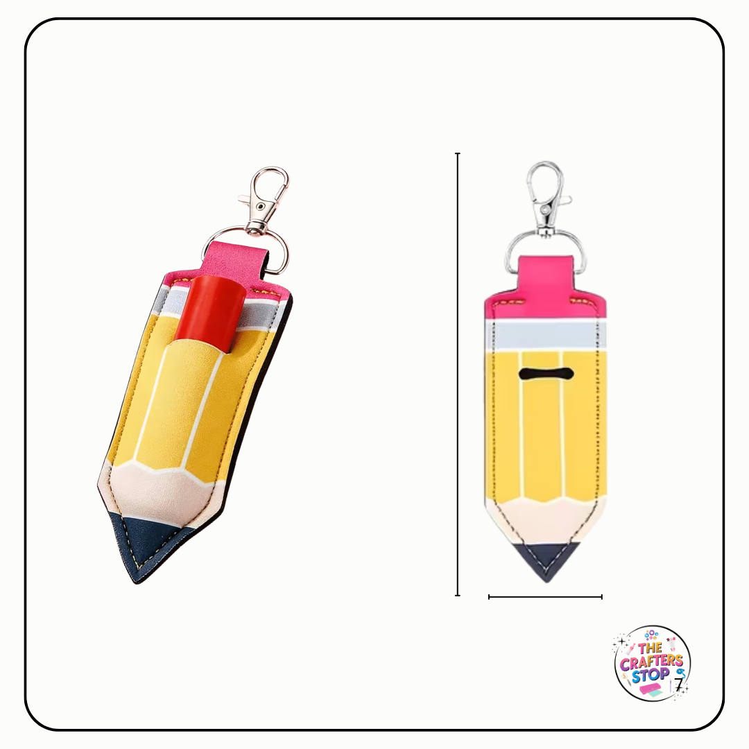 Pencil Print Chapstick/Lipbalm Holders