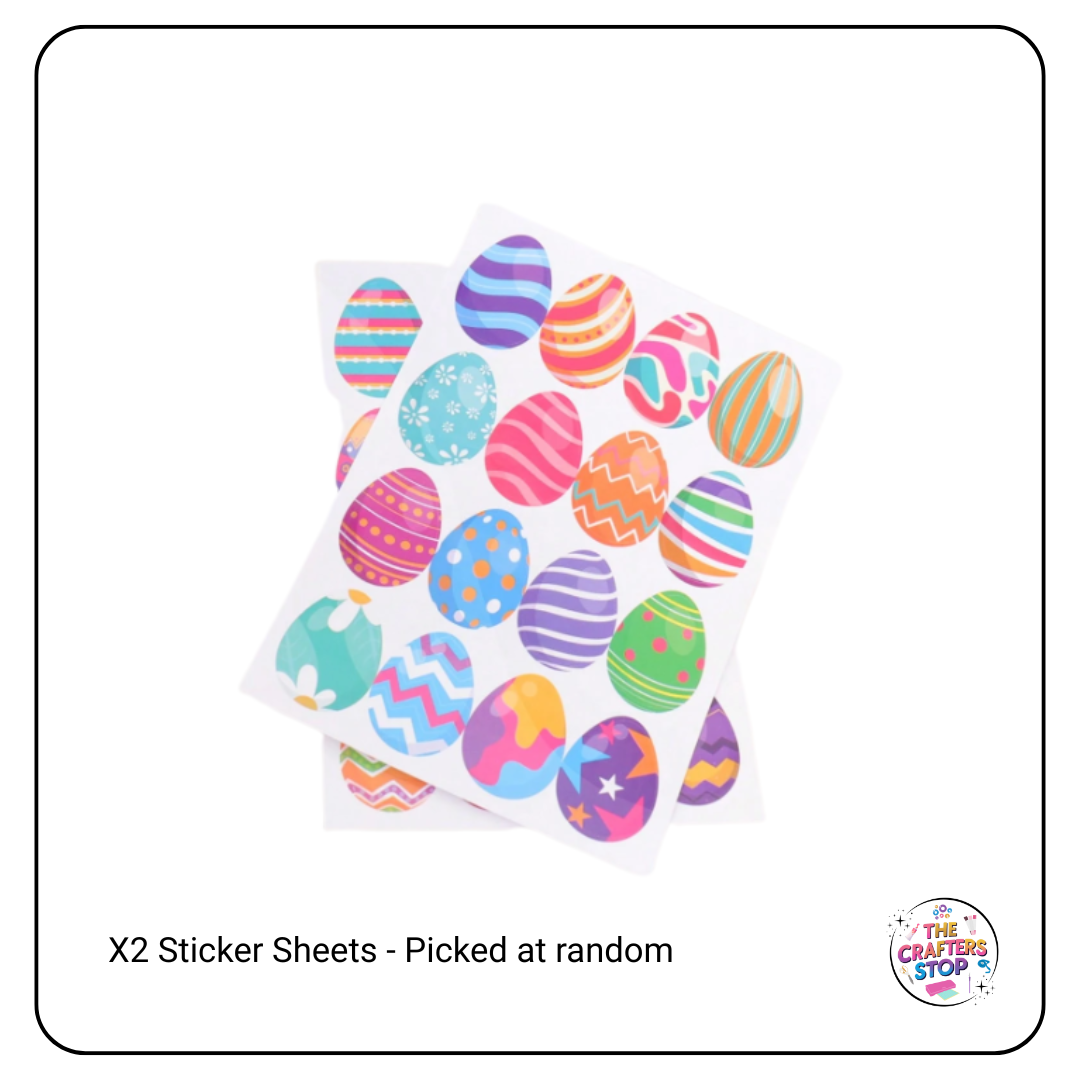 Easter Egg Stickers - 2 Sheets (32 Stickers in total)