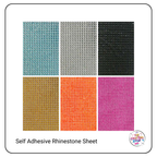 Craft Self Adhesive Square Rhinestone Sheets - 6 Colours