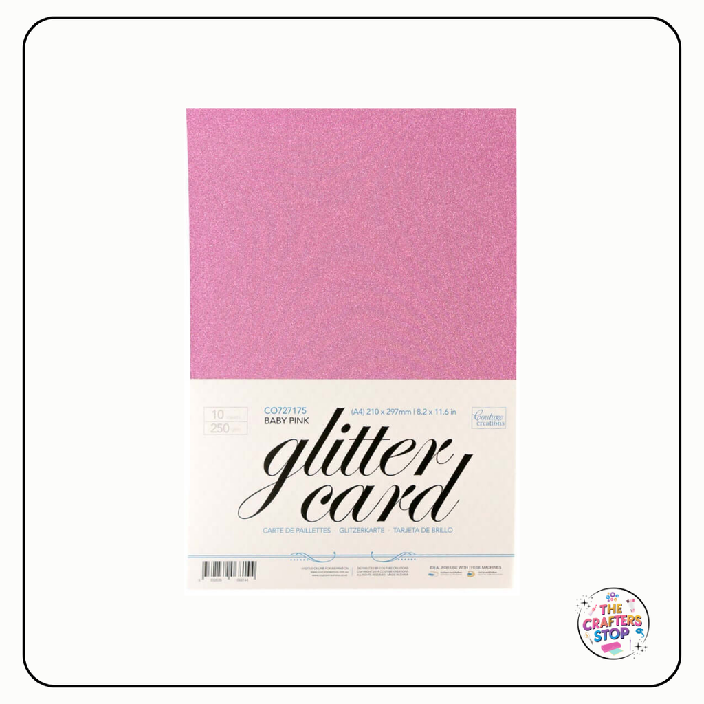 250gsm A4 Glitter Card - Assorted Colours