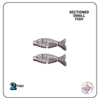Metal Silver Fish Beads (Assorted designs)