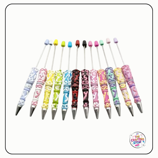 Creative Cream Hand-Painted DIY Beadeable Pen