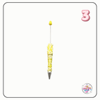 Creative Cream Hand-Painted DIY Beadeable Pen