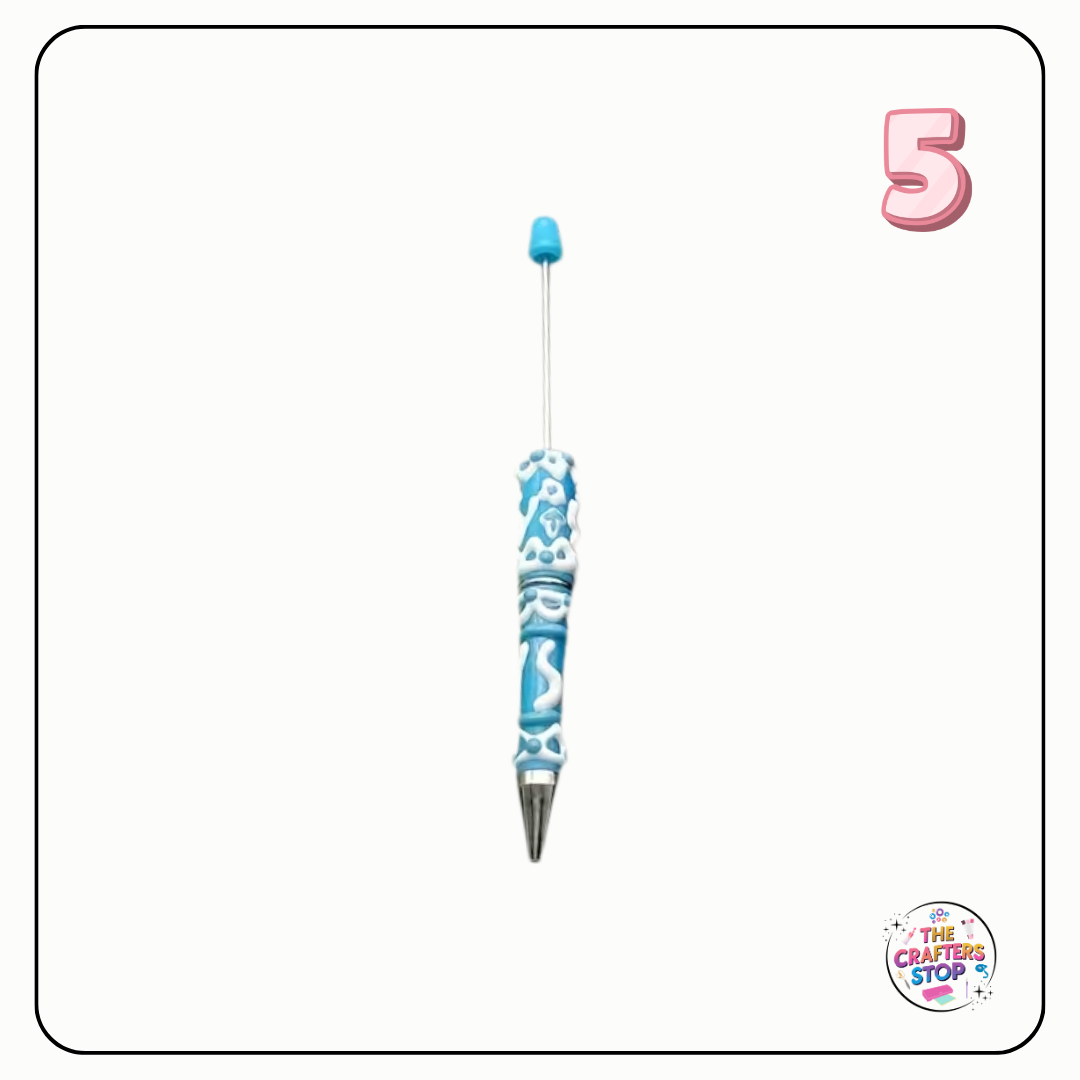 Creative Cream Hand-Painted DIY Beadeable Pen