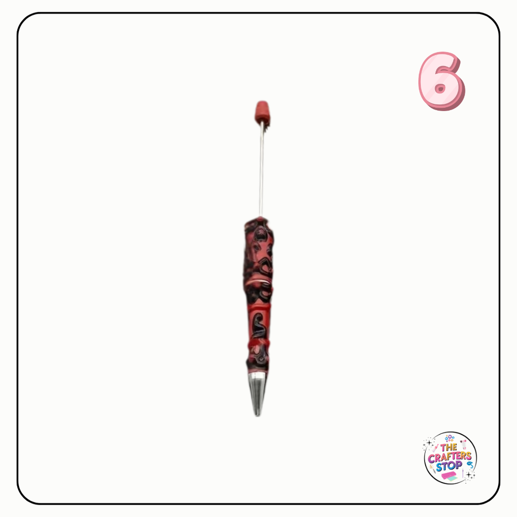 Creative Cream Hand-Painted DIY Beadeable Pen