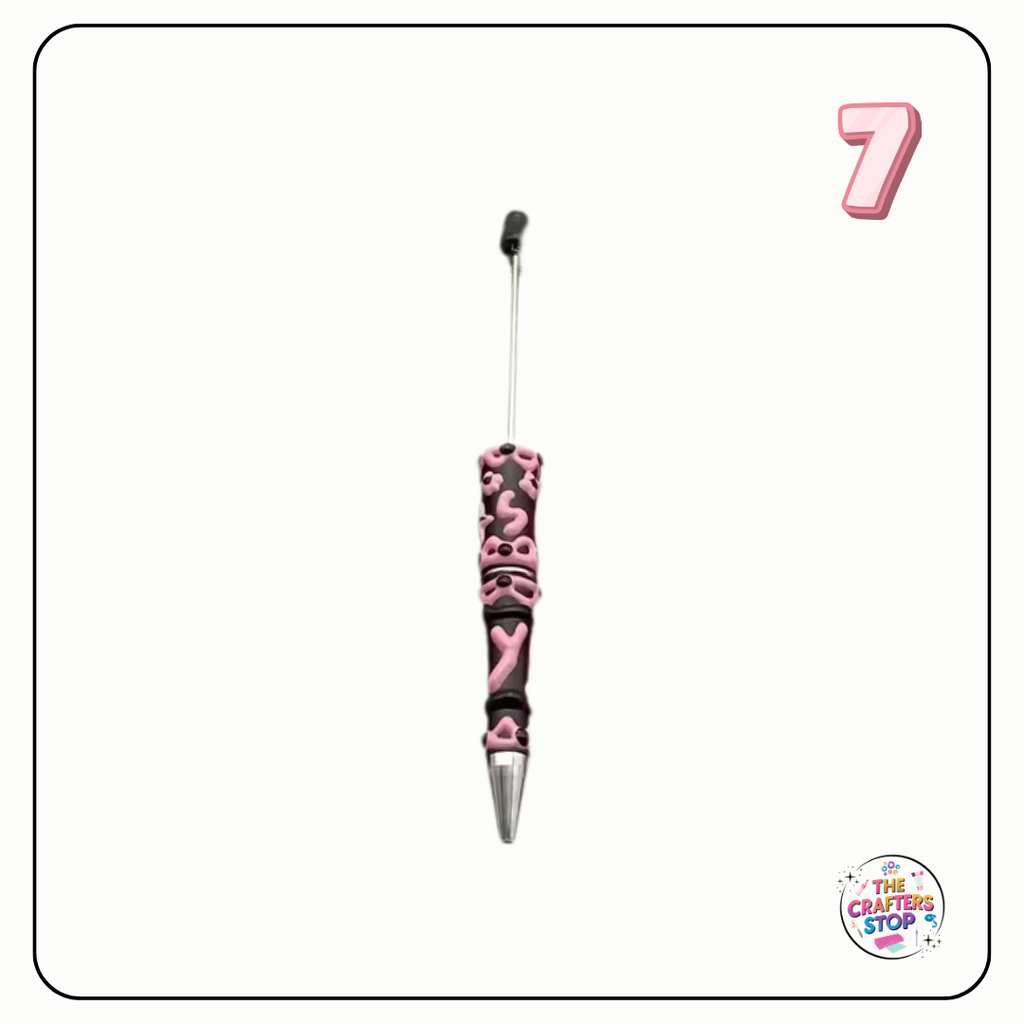 Creative Cream Hand-Painted DIY Beadeable Pen