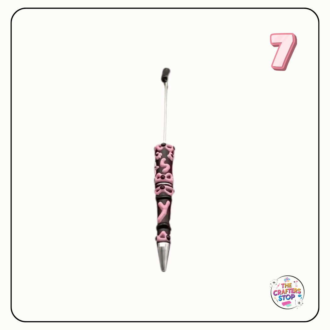 Creative Cream Hand-Painted DIY Beadeable Pen