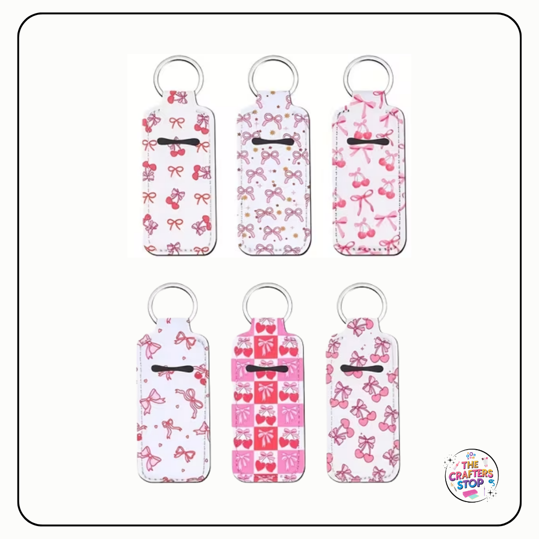 Pink Bow/Cherry Themed Chapstick/Lipbalm Holders