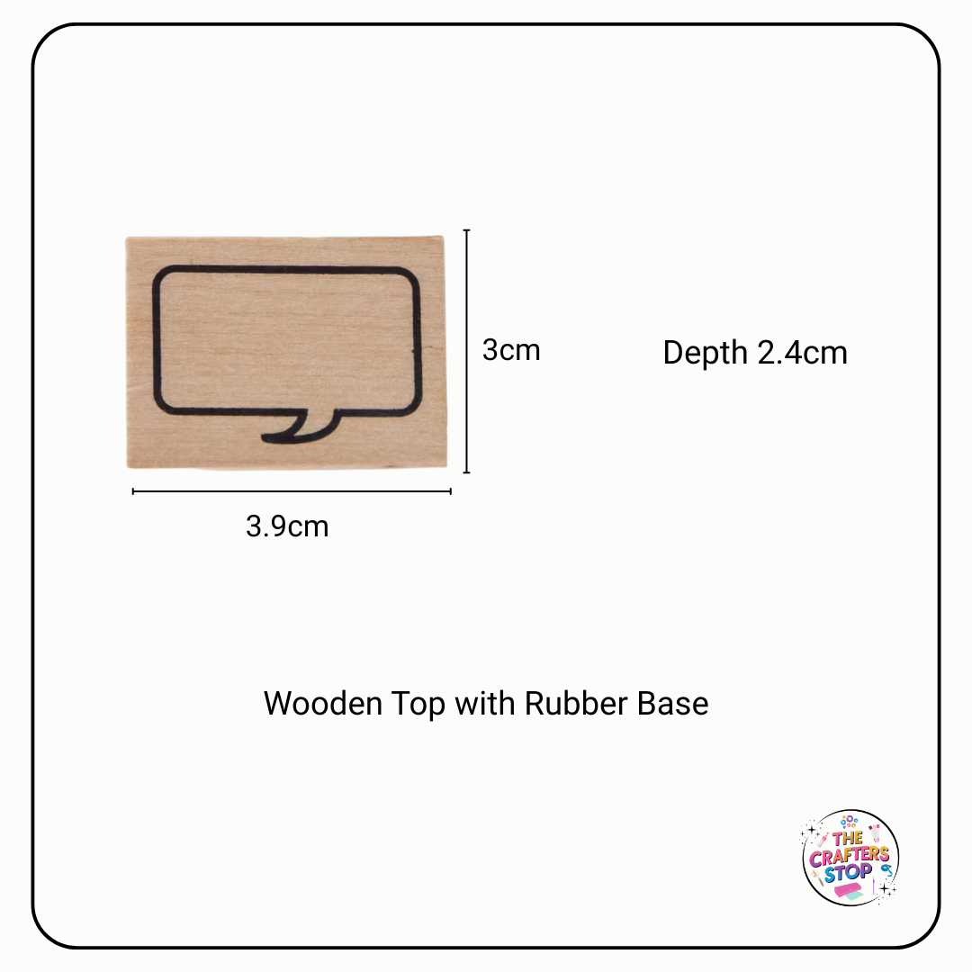 Wooden Word/Speech Bubble Stamps