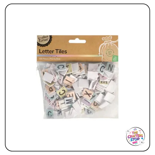 Adhesive Pastel Letter Tiles 150pcs