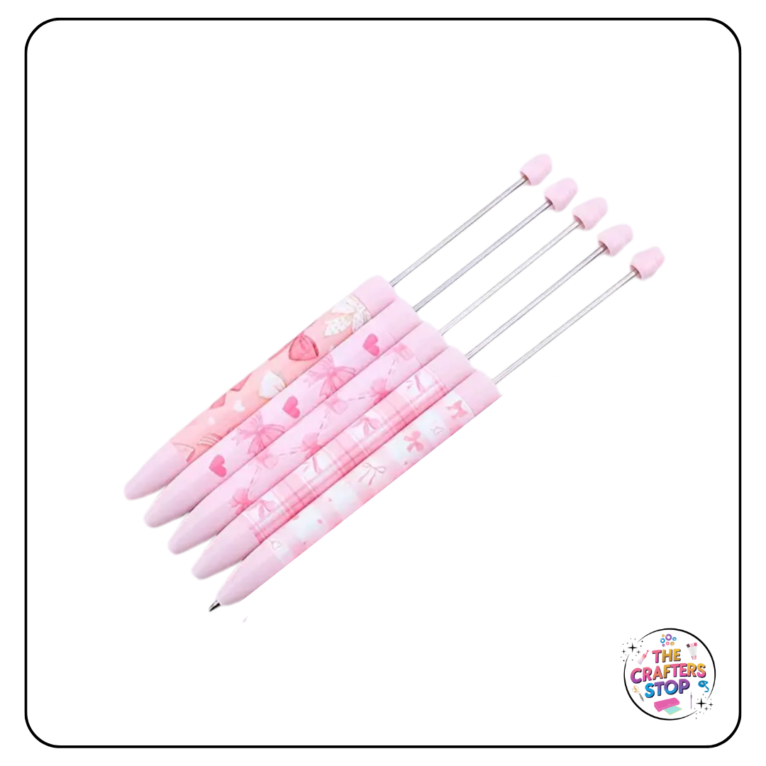 Pink Bow DIY Beadeable Pens