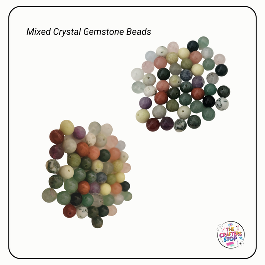 Mixed Crystal Gemstone Beads 8mm