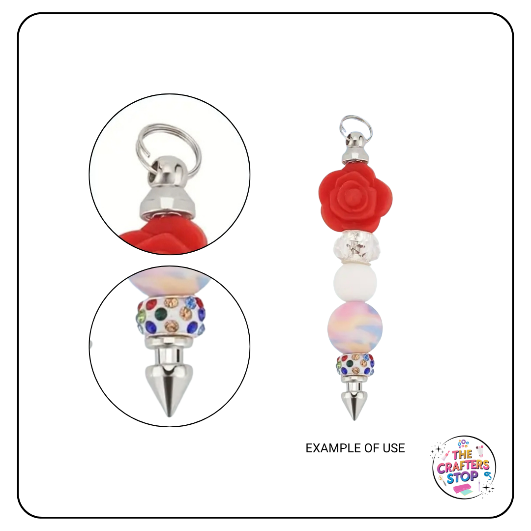 Metal Beadable Keychain Blanks