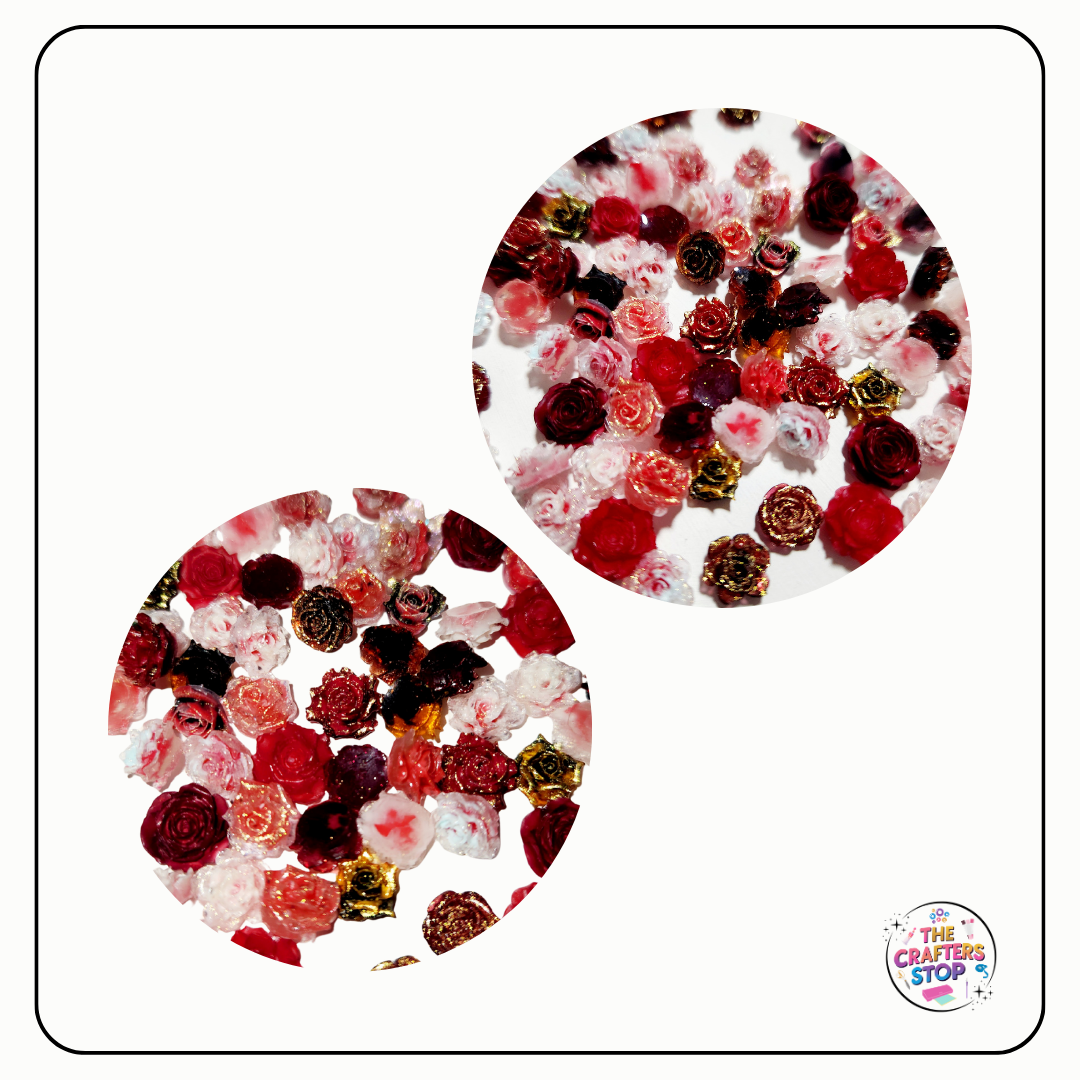 Mini Resin Charms Flowers