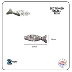Metal Silver Fish Beads (Assorted designs)
