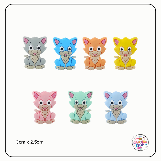 Colourful Cat Focal Beads (Many Designs)