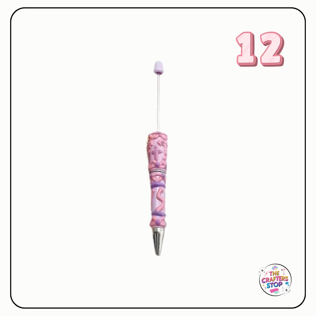 Creative Cream Hand-Painted DIY Beadeable Pen
