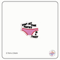 Funny "Panties in a Twist" Saying Focal Beads