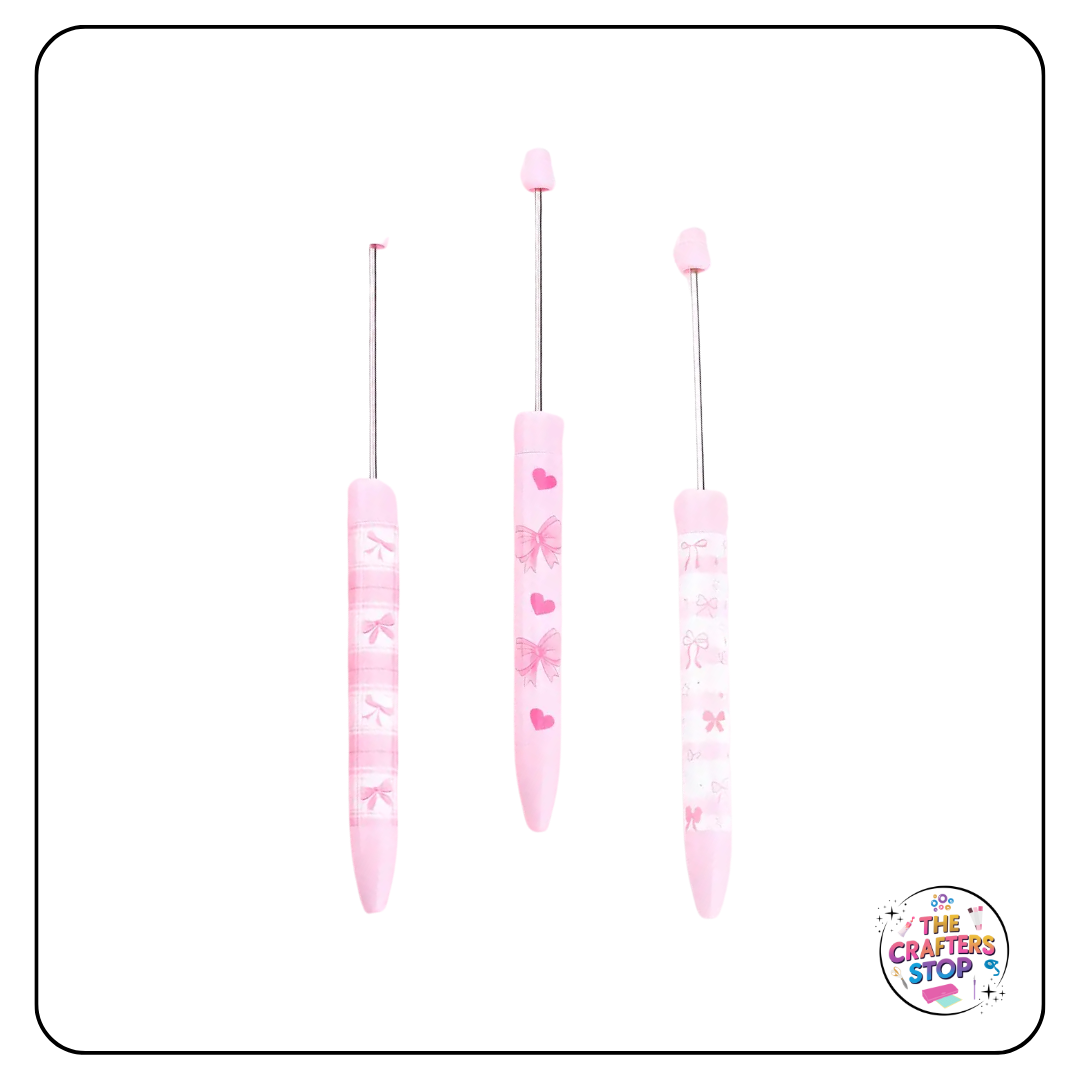 Pink Bow DIY Beadeable Pens