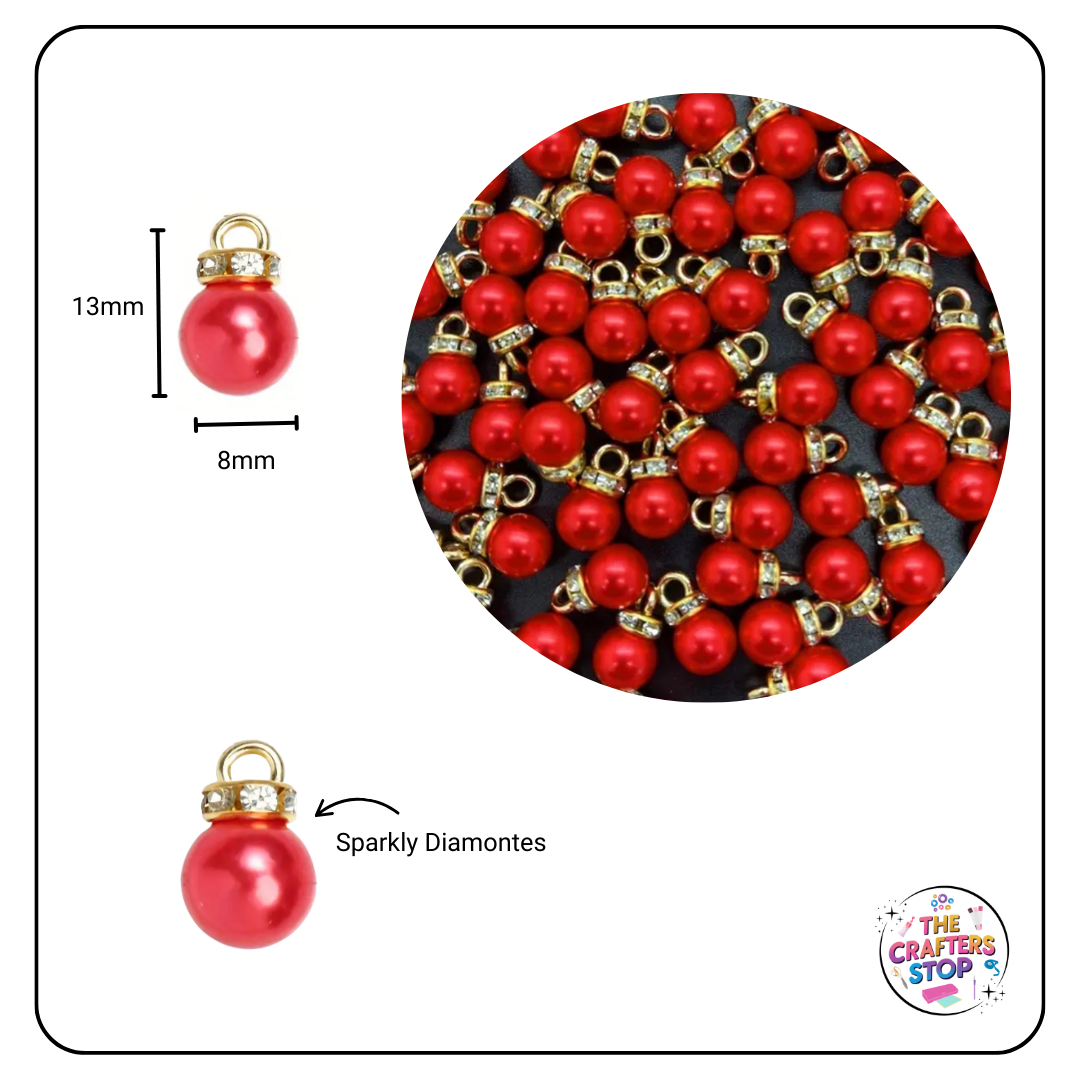 Faux Pearl Charms