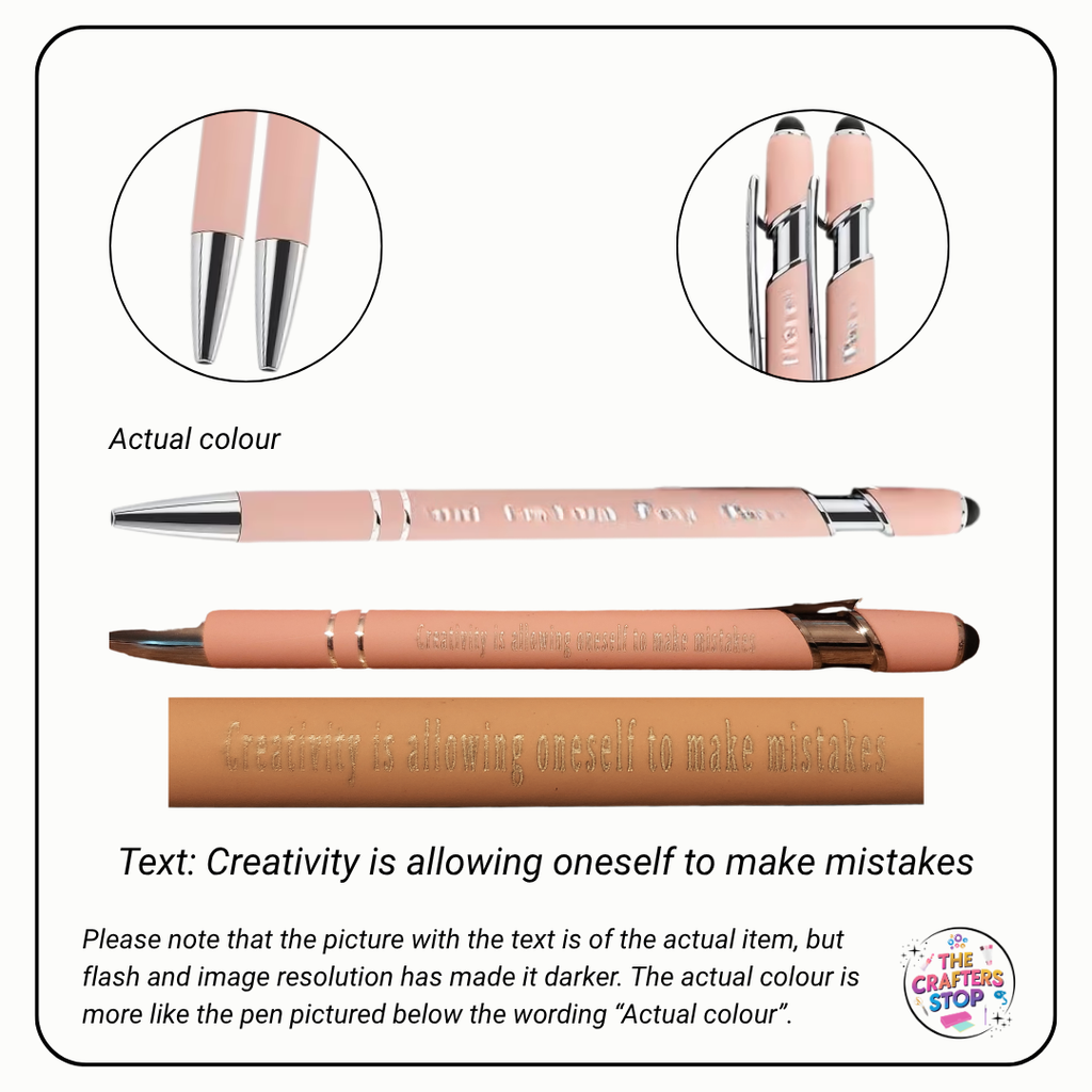 Engraved Crafting Saying Pens (4 Designs)