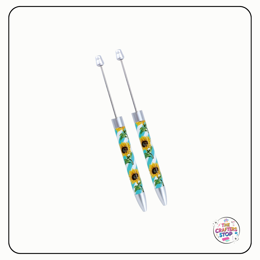Sunflower Long DIY Beadeable Pens (3 Colours)