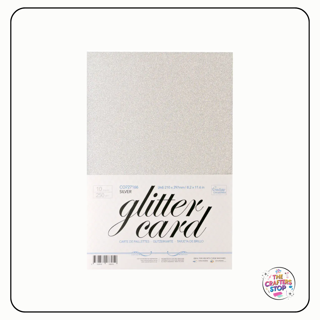 250gsm A4 Glitter Card - Assorted Colours
