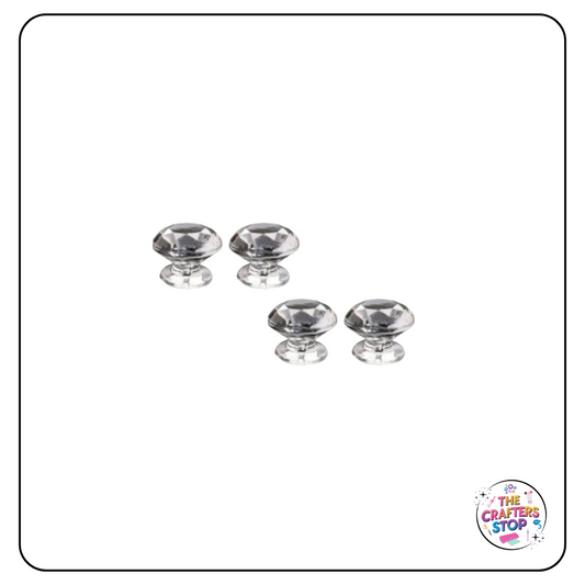 Clear Acrylic Mini Knobs-Drawer Pulls